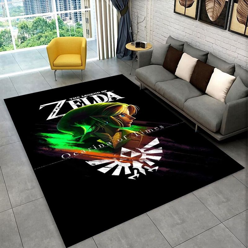 Kids Outdoor Area - Tappeto antiscivolo classico Z-Zelda Cartoon Games