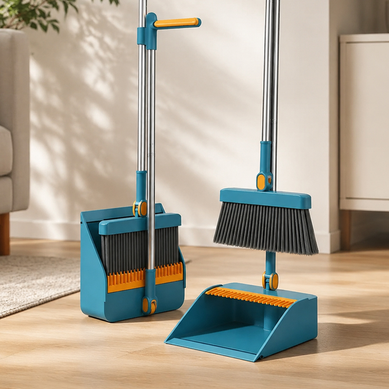 Kids Outdoor Broom - Set Scopa e Paletta con Manico
