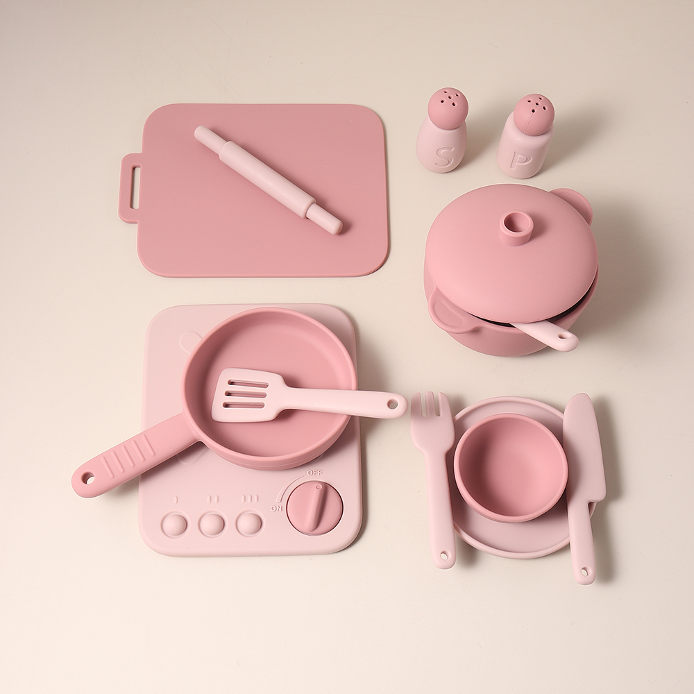 Kids Outdoor Kitchen Accessories - Set di 13 Pezzi Giocattoli da